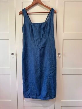 Old Navy Blue Denim Midi Dress